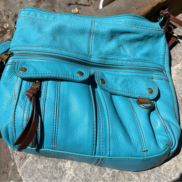 Fossil Bags Turquoise Leather Fossil Bag Poshmark